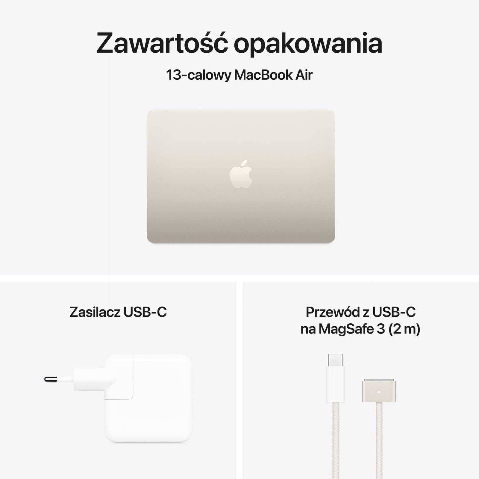 Apple MacBook Air 13 M4 24GB RAM 512GB SSD - Księżycowa poświata - obrazek 5