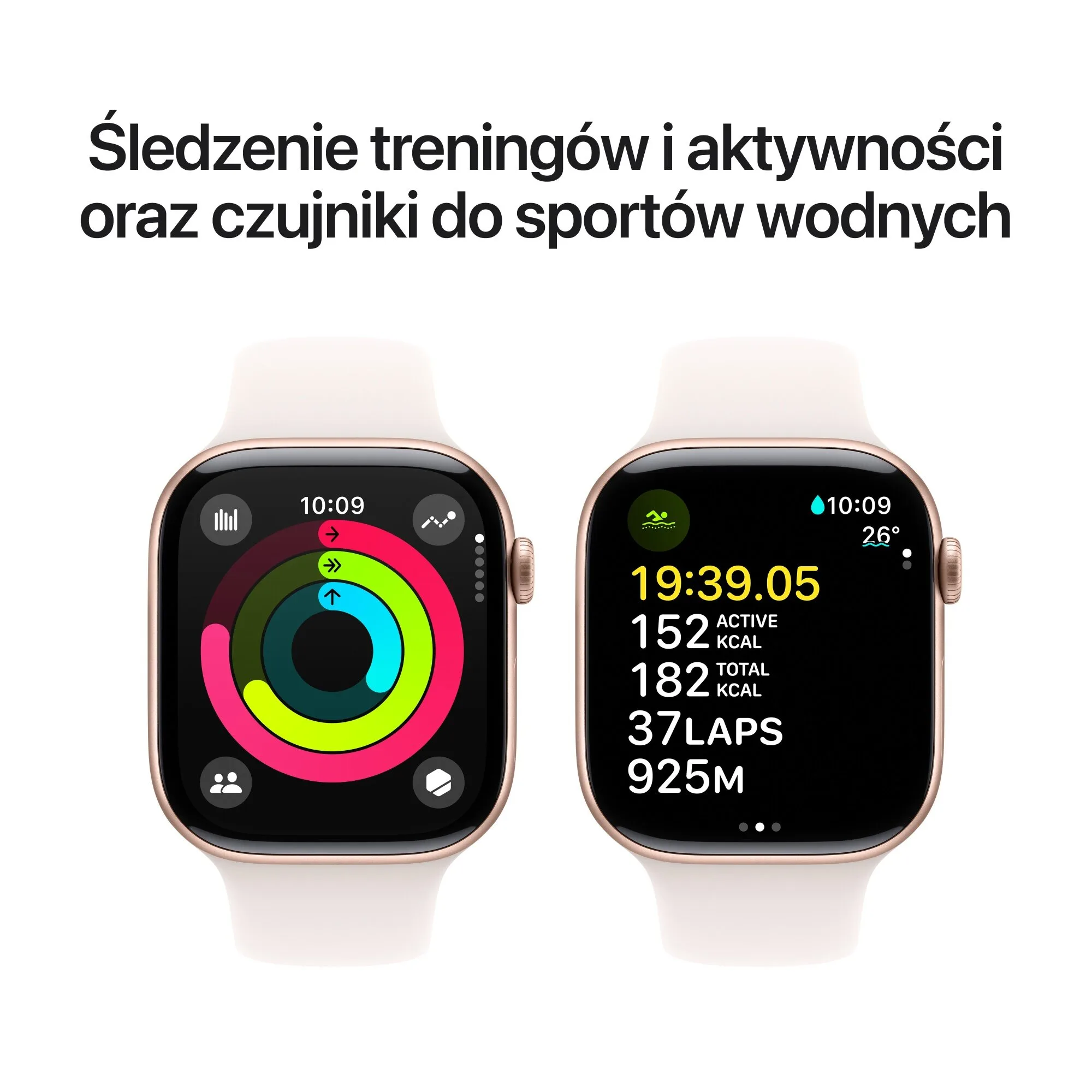 Apple Watch 10 GPS 42mm różowe złoto używany - obrazek 4