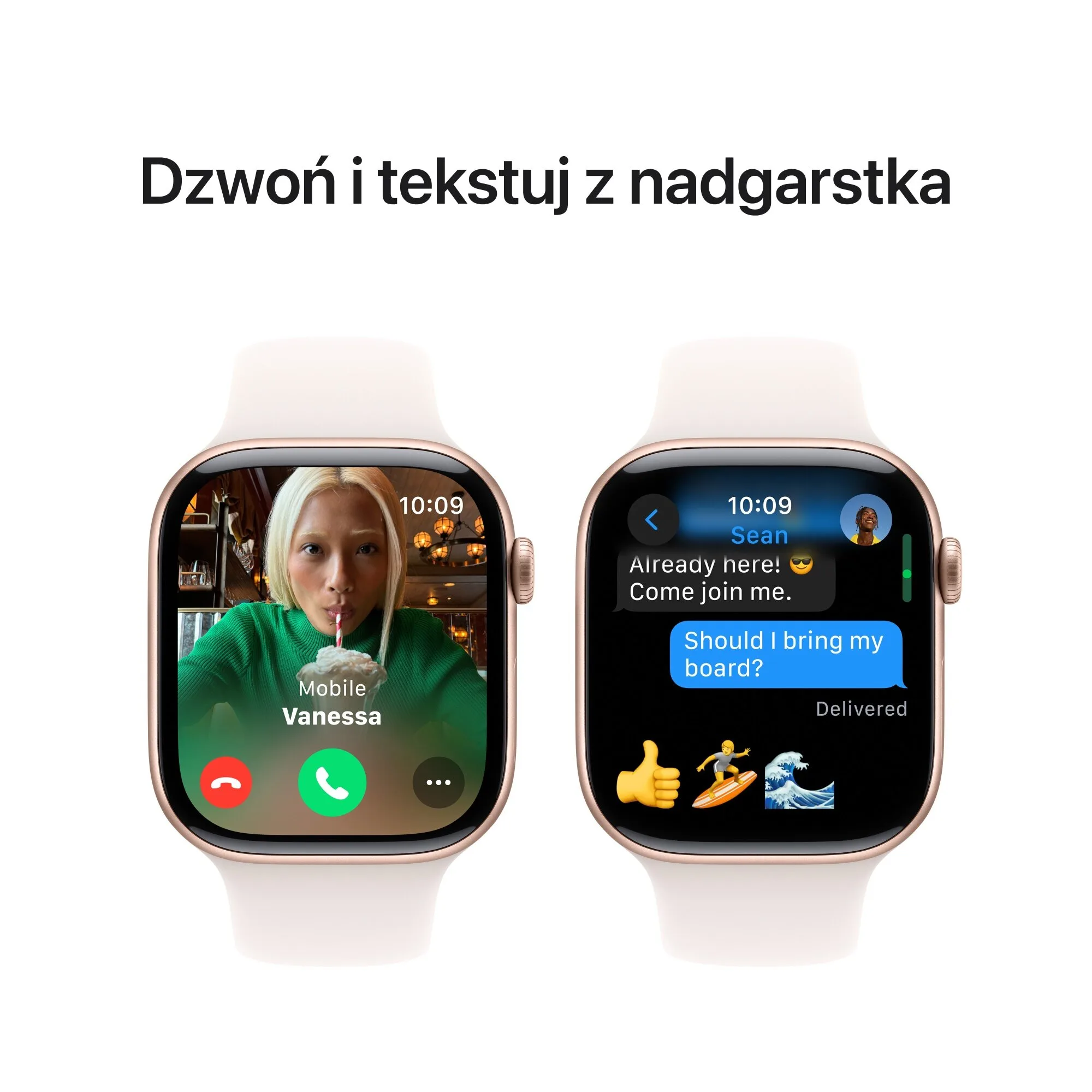 Apple Watch 10 GPS 42mm różowe złoto używany - obrazek 2
