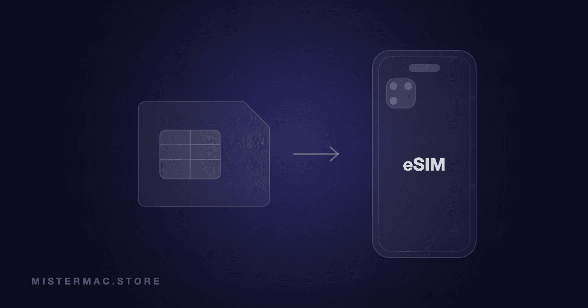 Karta eSIM w iPhone - Mistermac.store